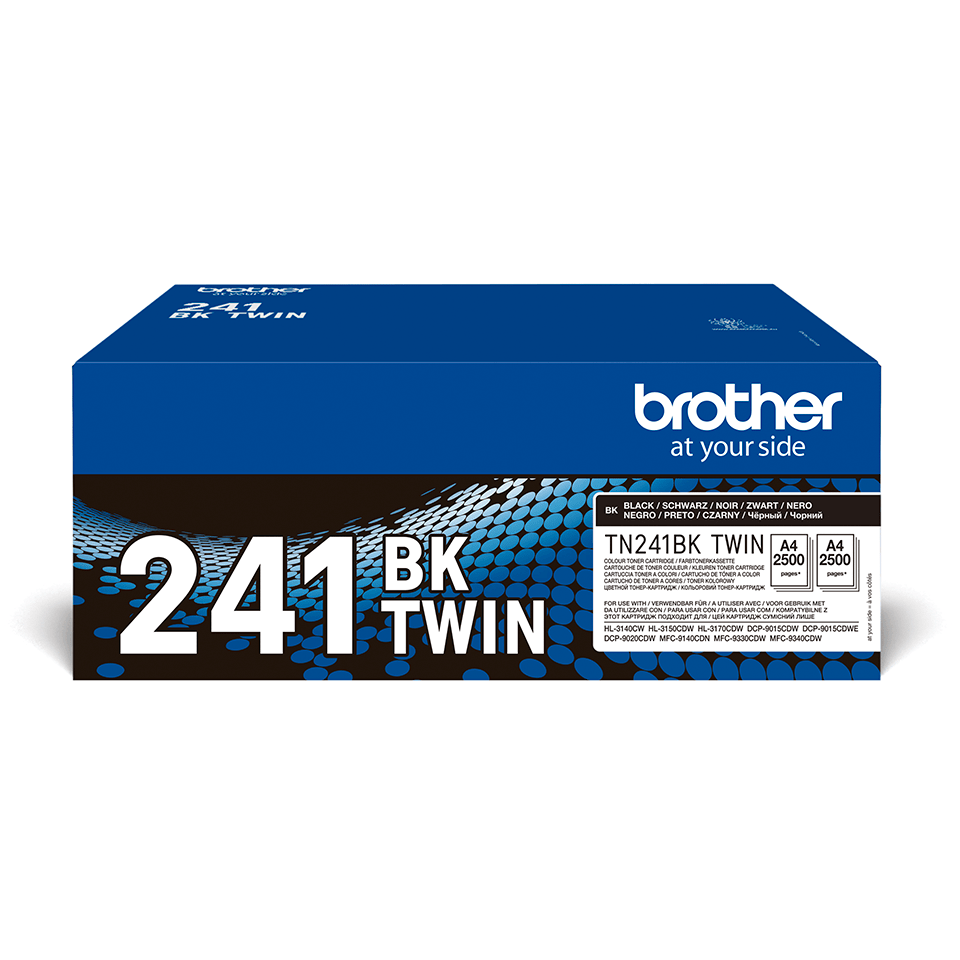 Brother original  TN241BKTWIN tonerkassett Twin Pack – svart